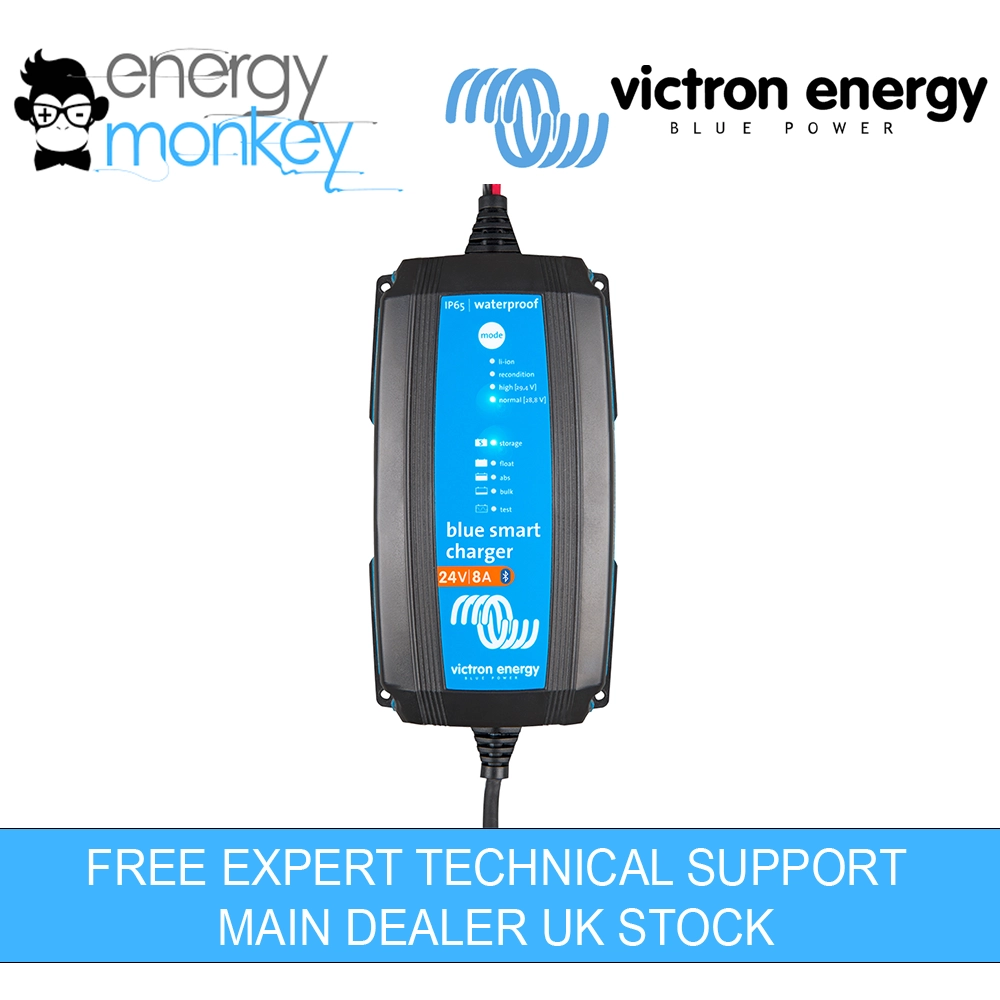 Victron Blue Smart IP65 Charger 24/8(1) 230V CEE 7/16 (BPC240831034R) - BLUETOOTH