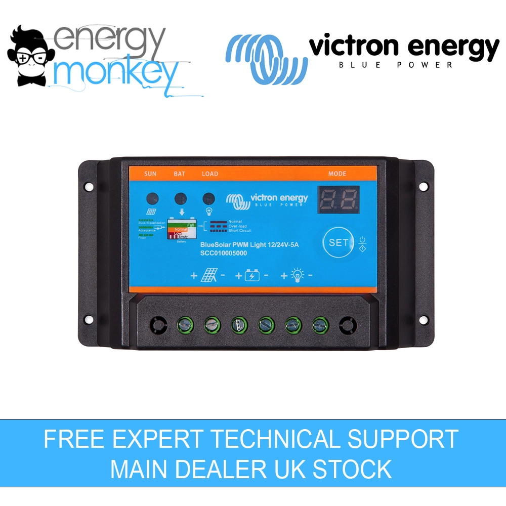 victron bluesolar pwm light charge controller 12 24v 20a