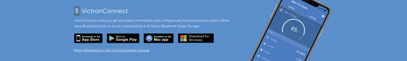 Victron Connect banner for BVM page