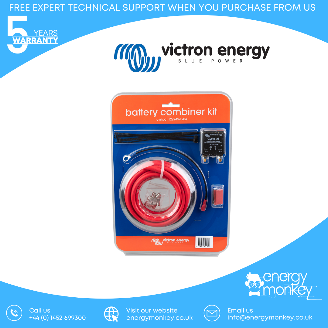 Victron Cyrix-ct 12/24V-120A Battery Combiner Kit