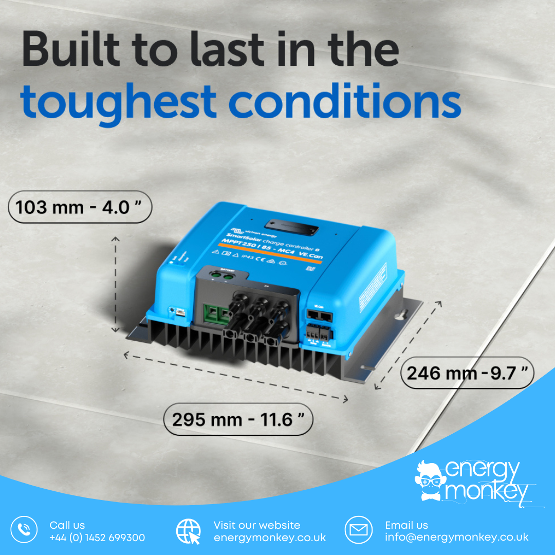 Victron SmartSolar MPPT 250/100-Tr VE.Can Dimensions