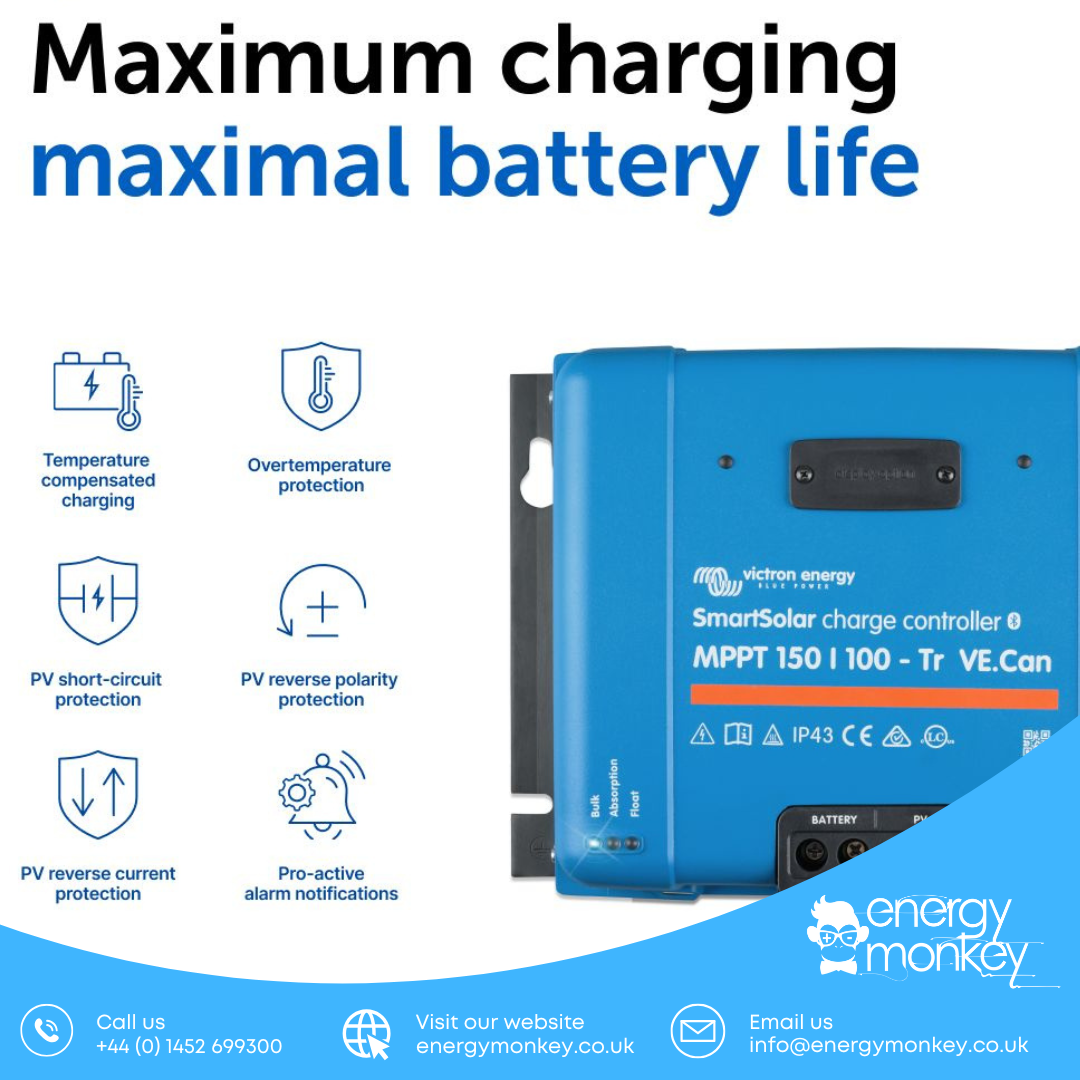 Victron SmartSolar MPPT 150/100-Tr VE.Can (SCC115110411) - BLUETOOTH - Image 2