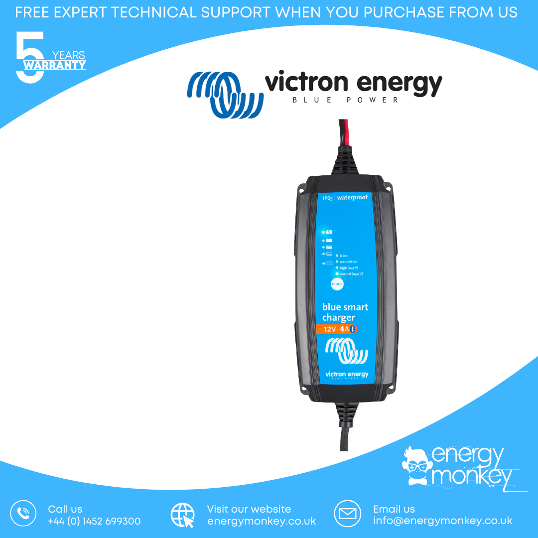 Victron Blue Smart IP65s Charger 12/4(1) 230V UK