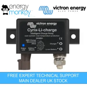 Victron Cyrix Li charge 24 48V 120A intelligent charge relay CYR020120430