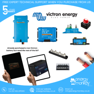 Camper Basic+ Electrics 12v 1.6kVA compatible with alternative batteries like Fogstar & Roamer