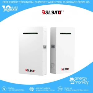 B-LFP48-200PW Wall-Mounted Battery – 51.2V 10.24kWh