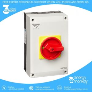 Stag Isolator 4 Pole, 100 Amp Enclosed IP65 (IS4P100)
