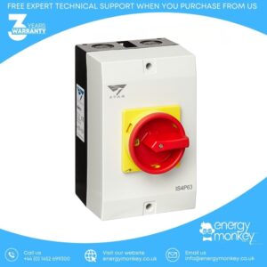 Stag Isolator 4 Pole, 63 Amp Enclosed IP65 (IS4P63)